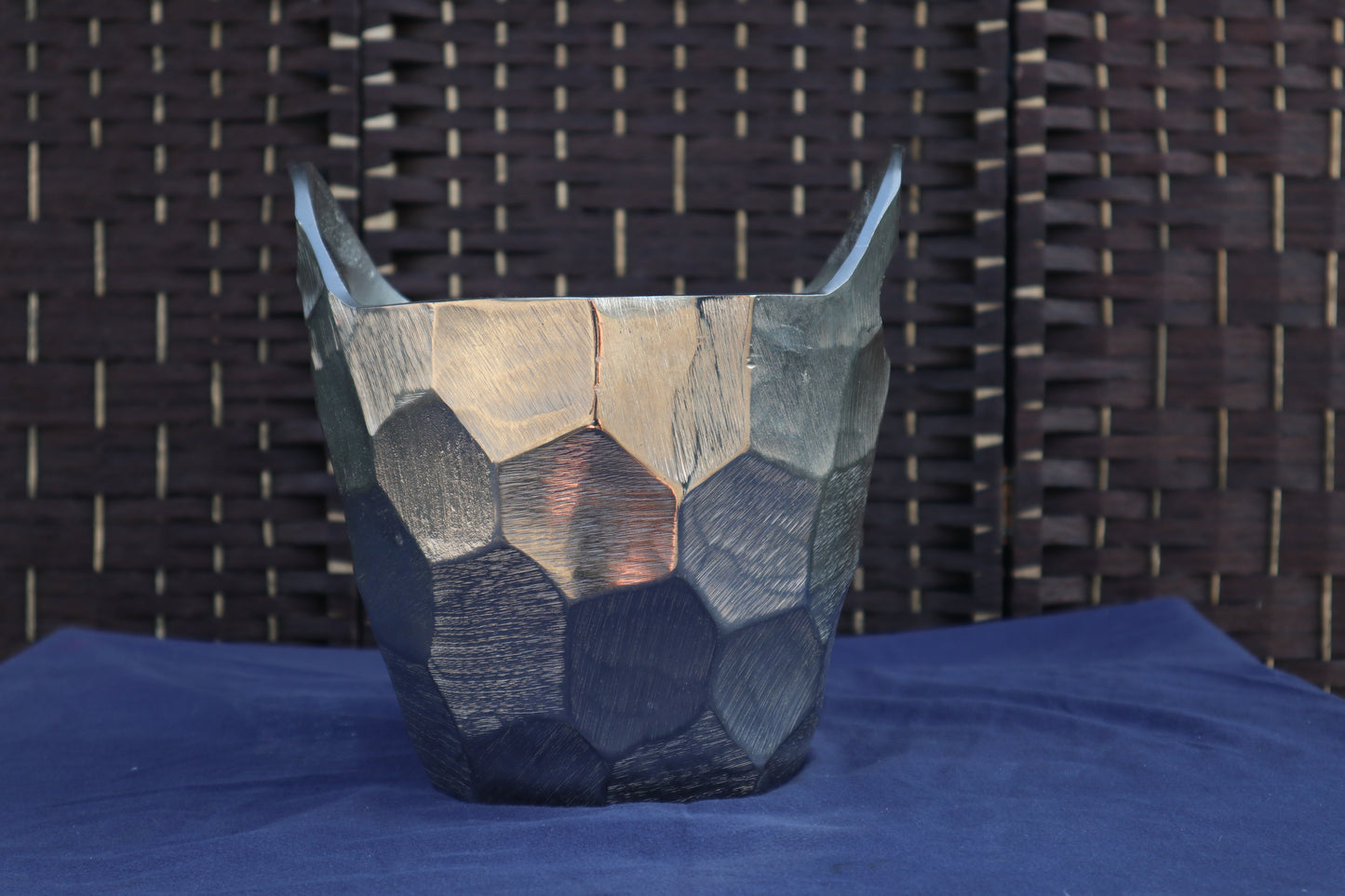 Modernist aluminium ice bucket