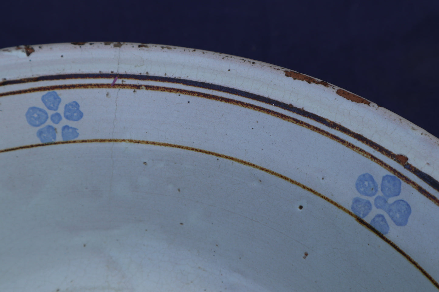 Large antique Italian Puglian terracotta bowl