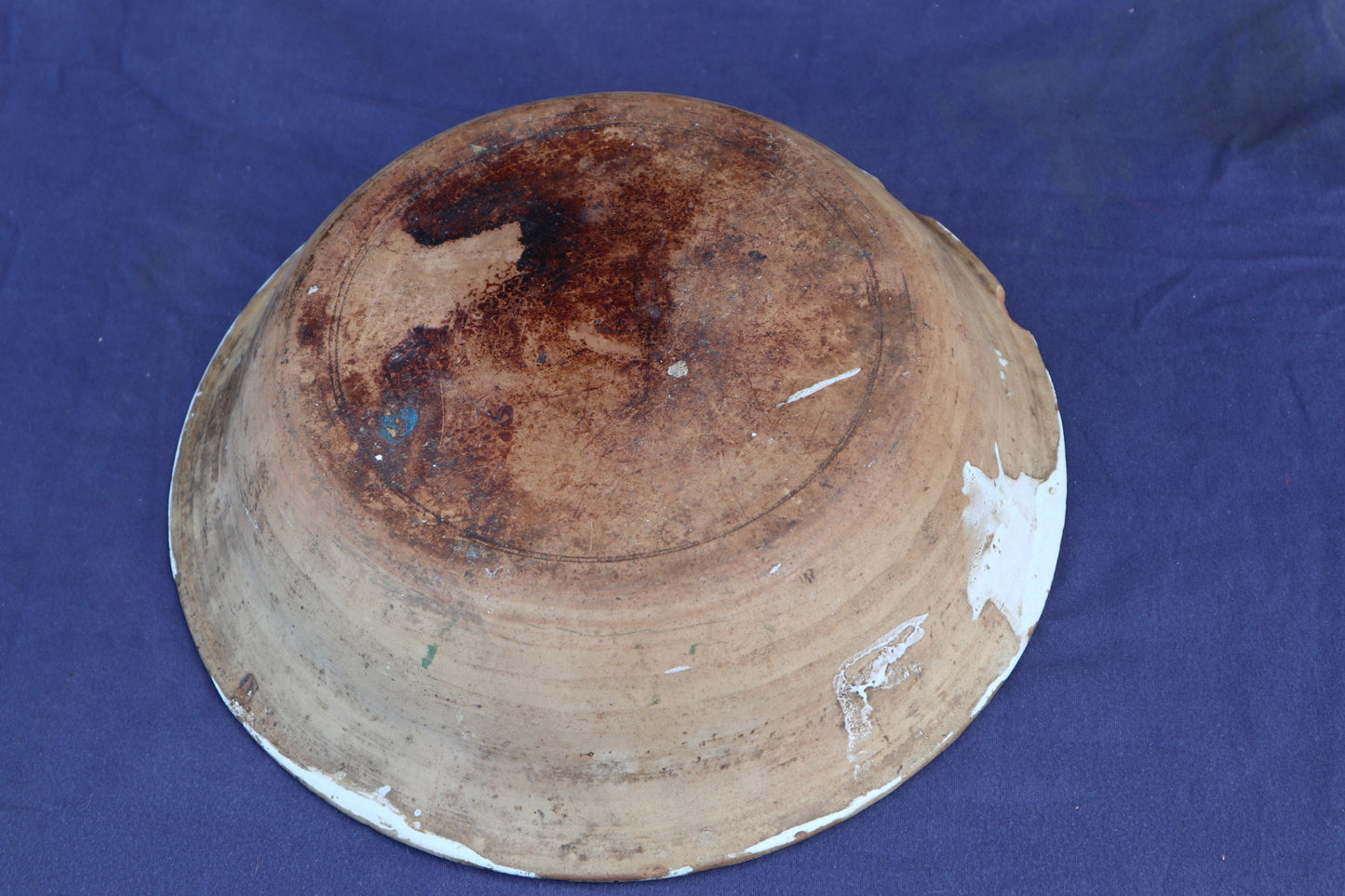 Large antique Italian Puglian terracotta bowl