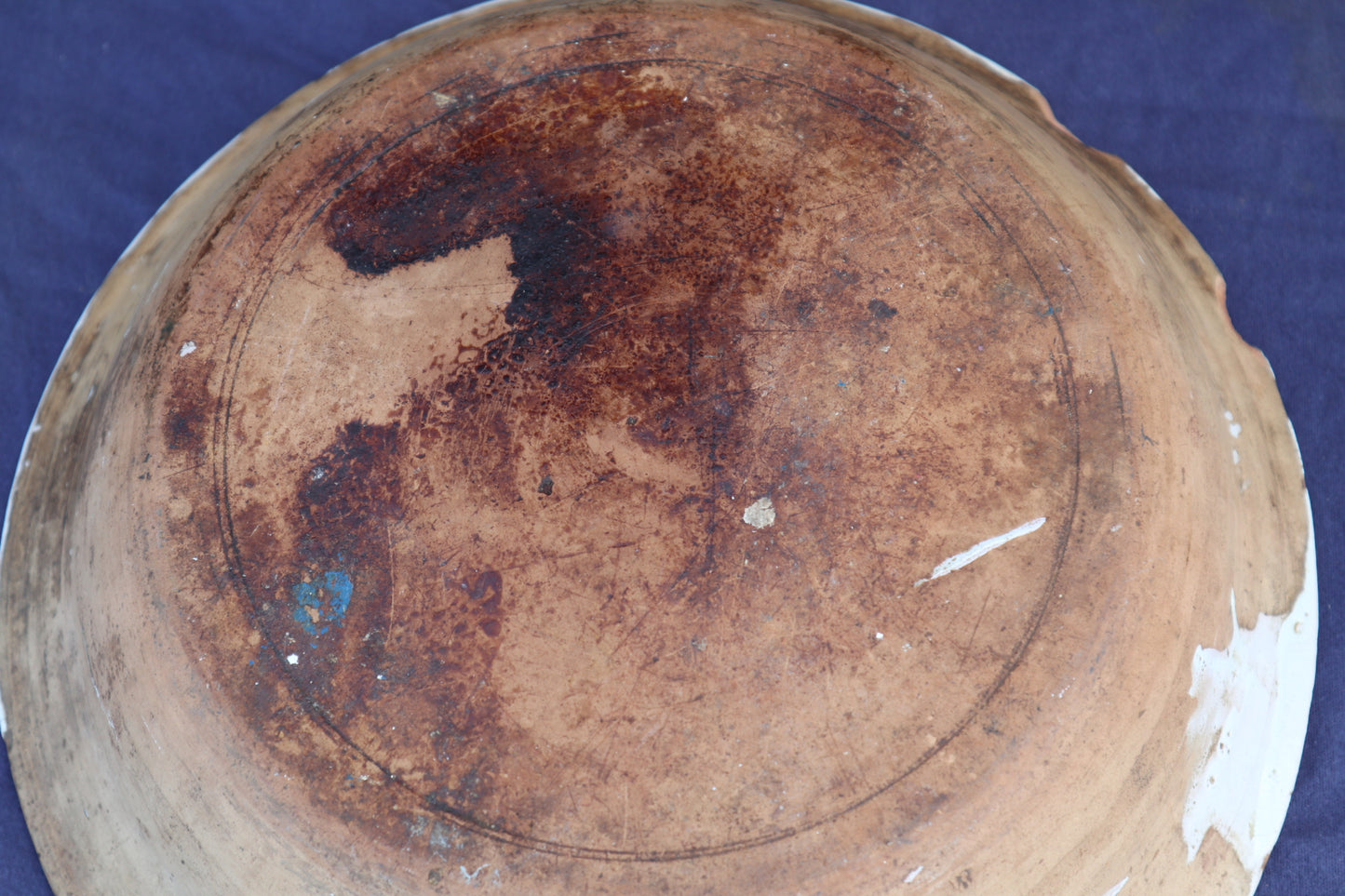 Large antique Italian Puglian terracotta bowl
