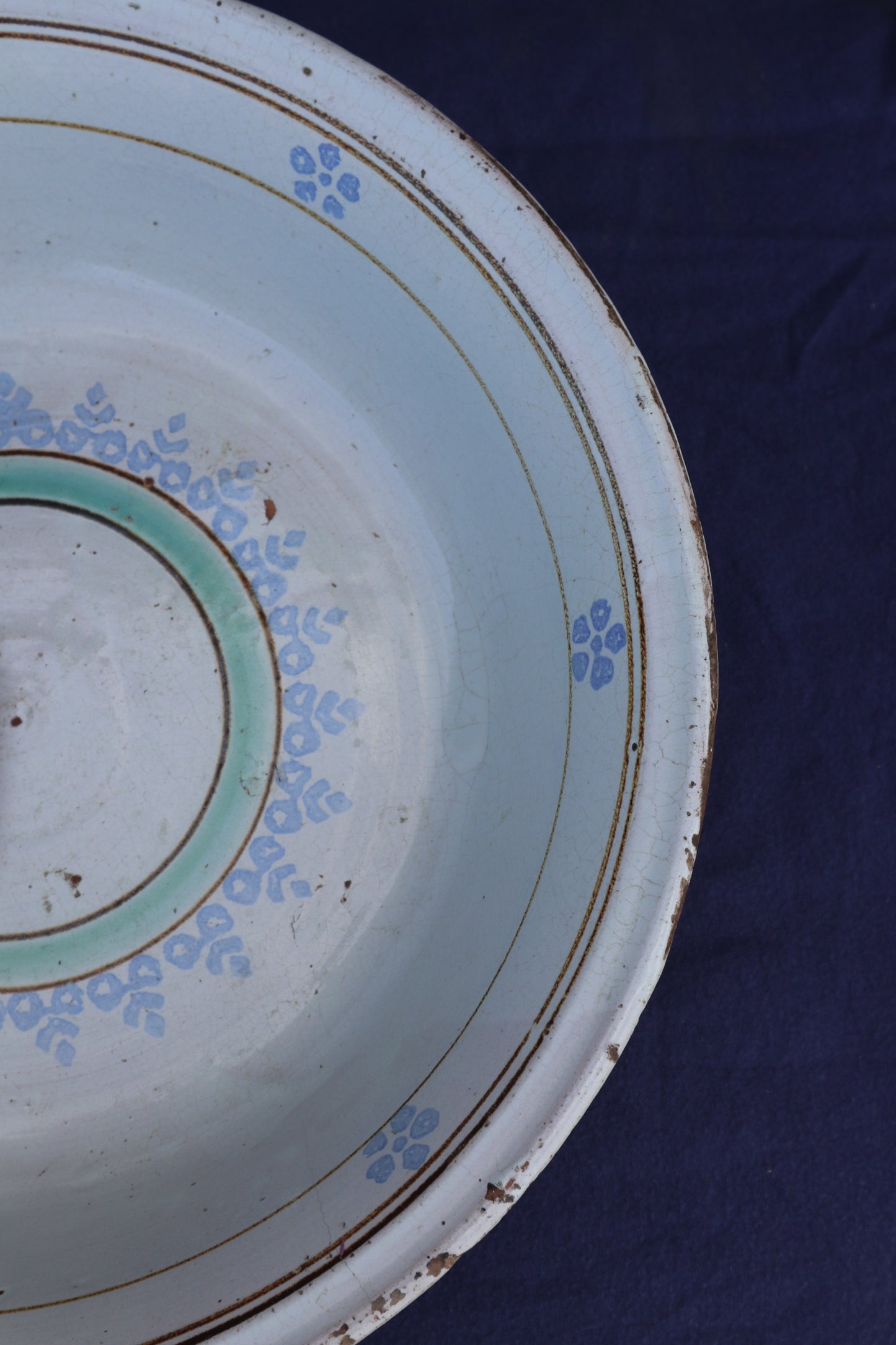 Large antique Italian Puglian terracotta bowl