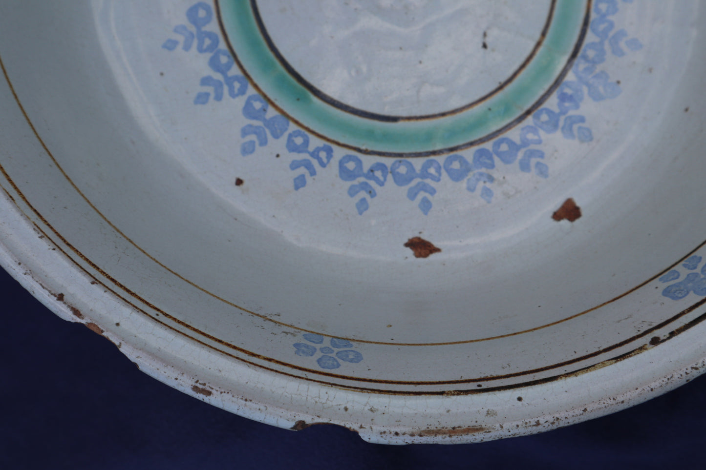Large antique Italian Puglian terracotta bowl