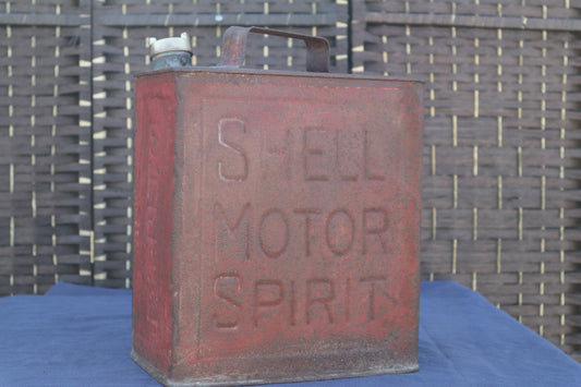 Vintage Shell Motor Spirit petrol can