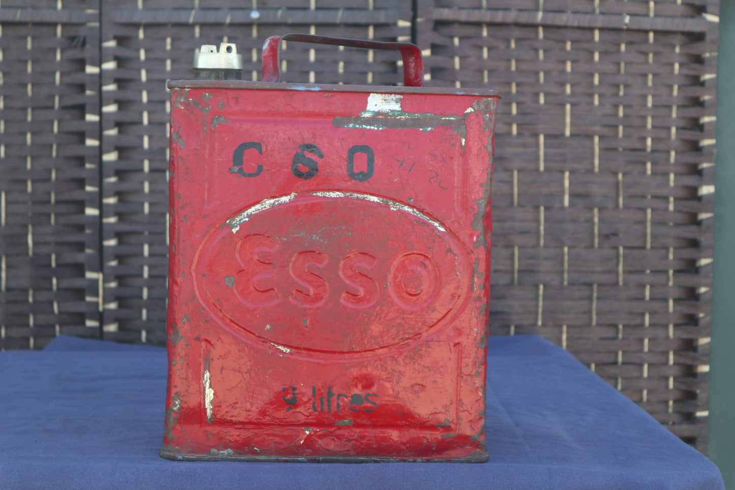 Vintage 1938 Esso petrol can