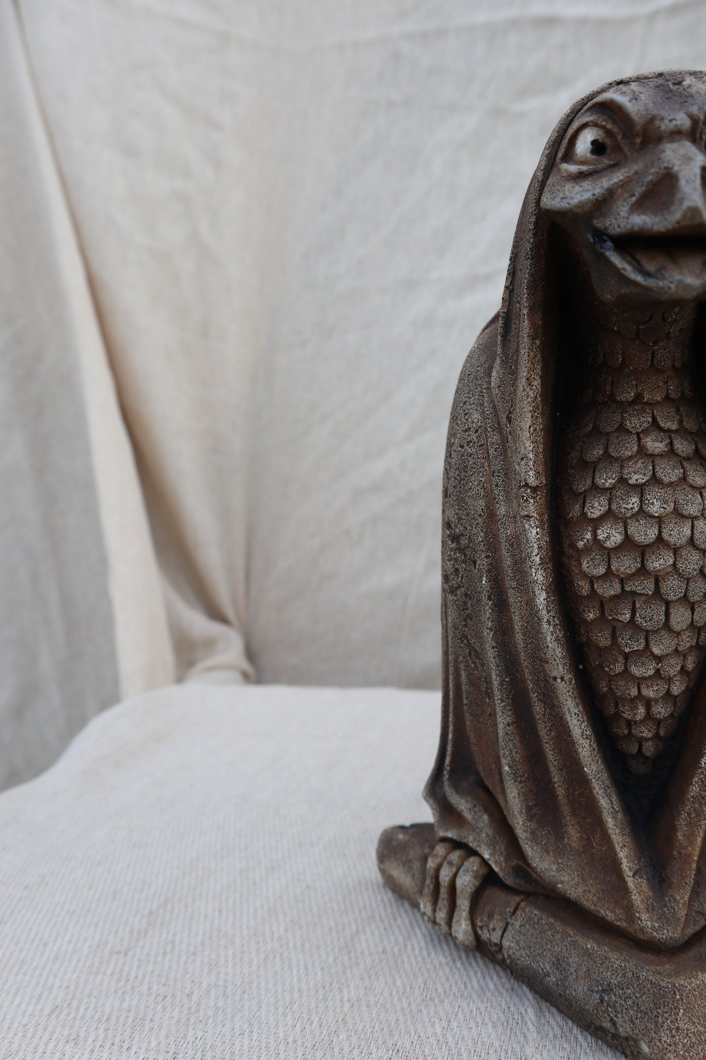 Pair of signed gargoyle bookends