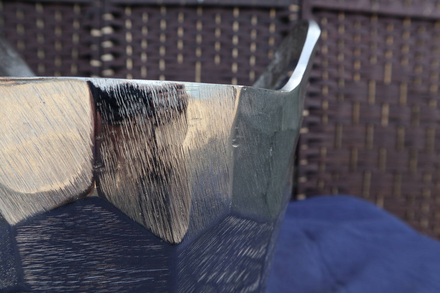 Modernist aluminium ice bucket
