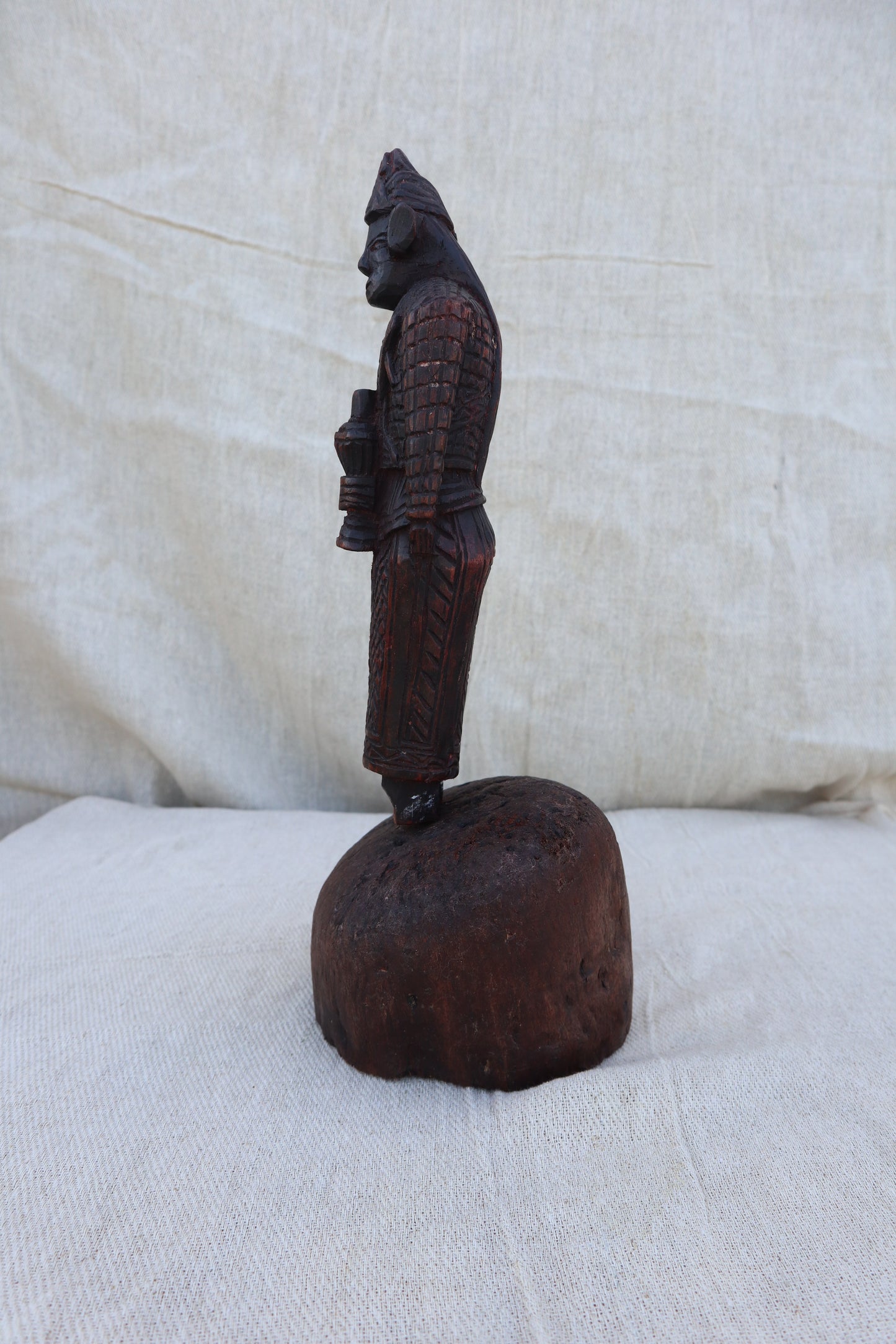Antique Napalese wooden carving of a Shamanic Ancestor Guardian