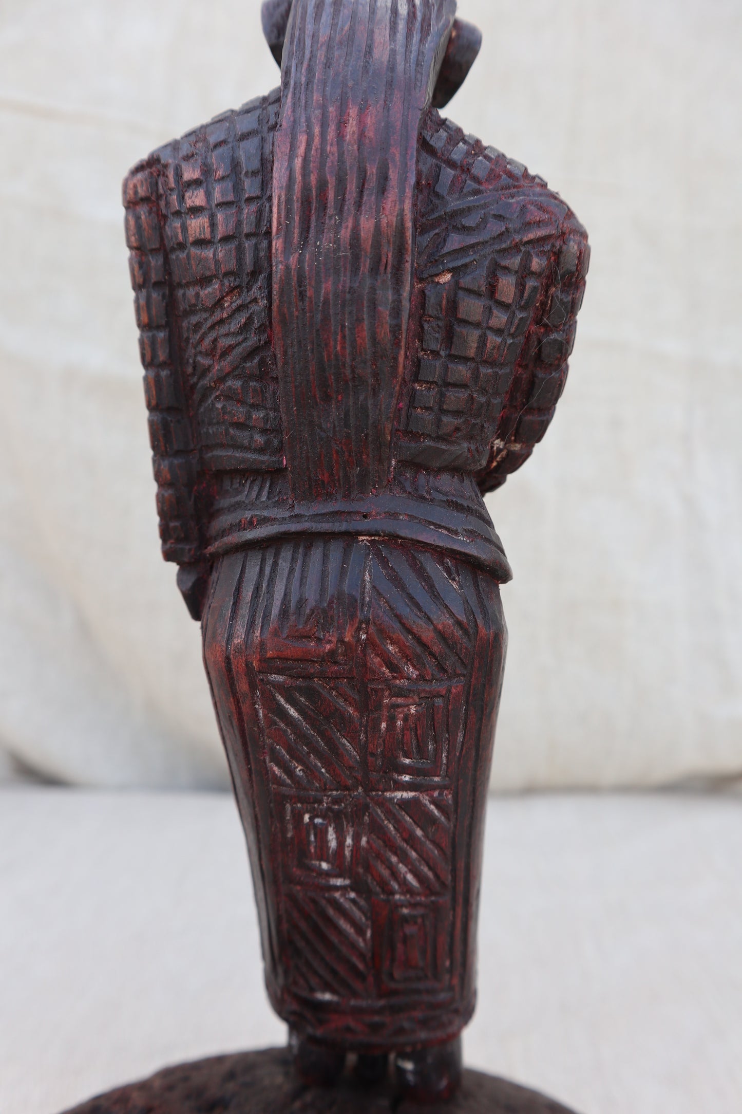 Antique Napalese wooden carving of a Shamanic Ancestor Guardian
