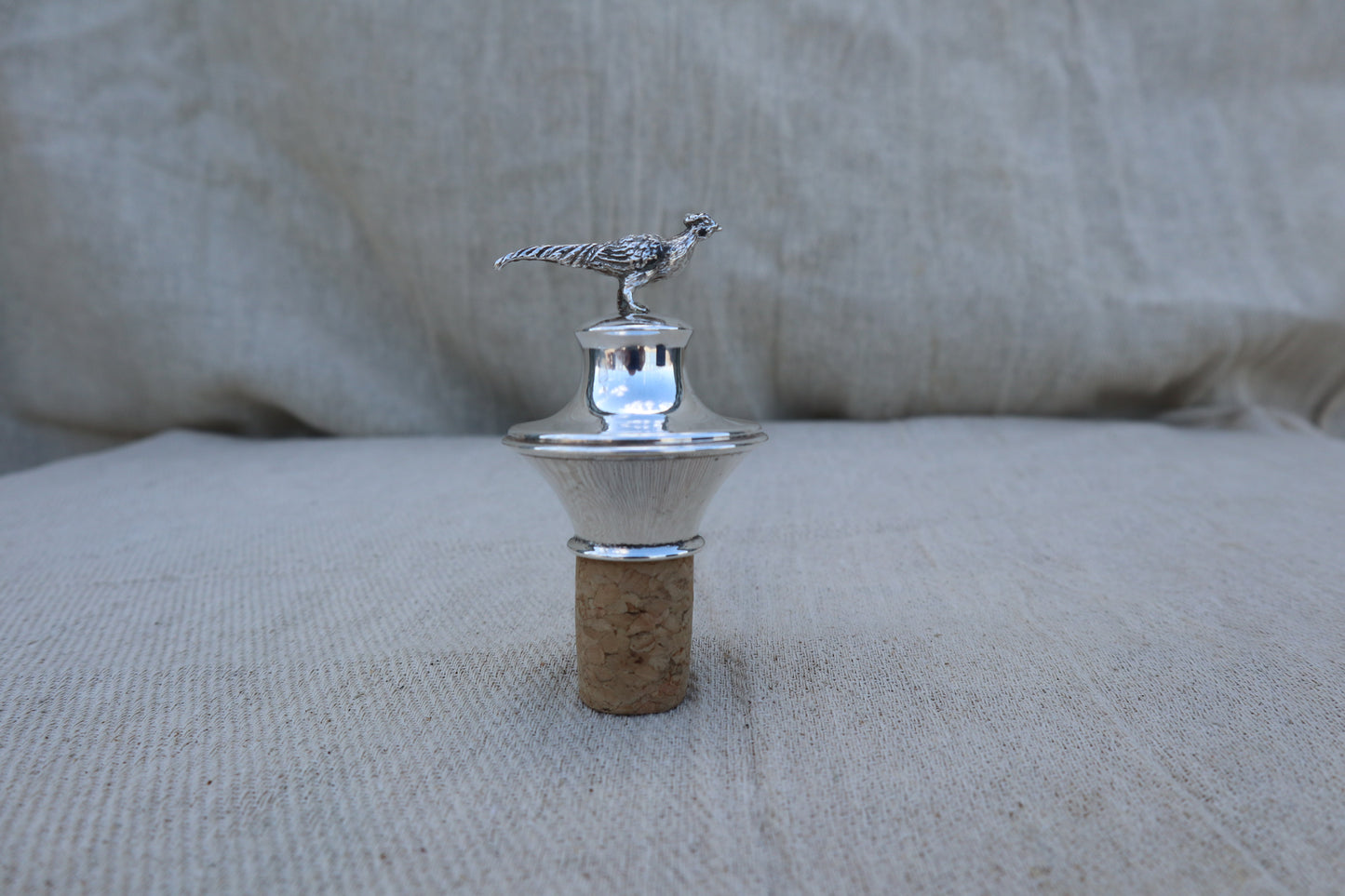 Mappin and Webb 1991 sterling silver decanter or bottle stopper, like new