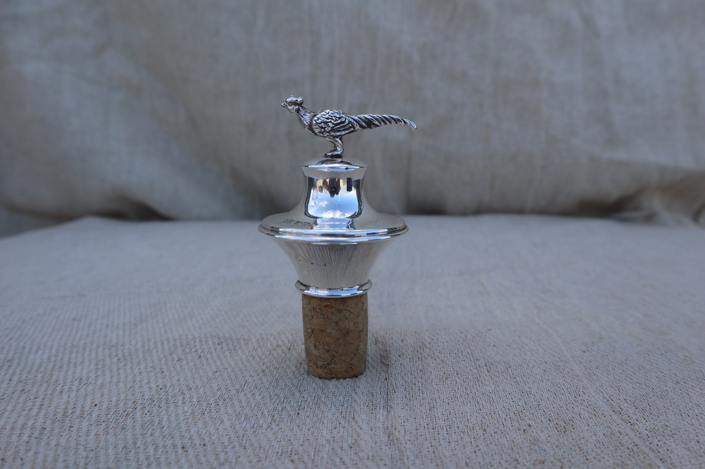Mappin and Webb 1991 sterling silver decanter or bottle stopper, like new