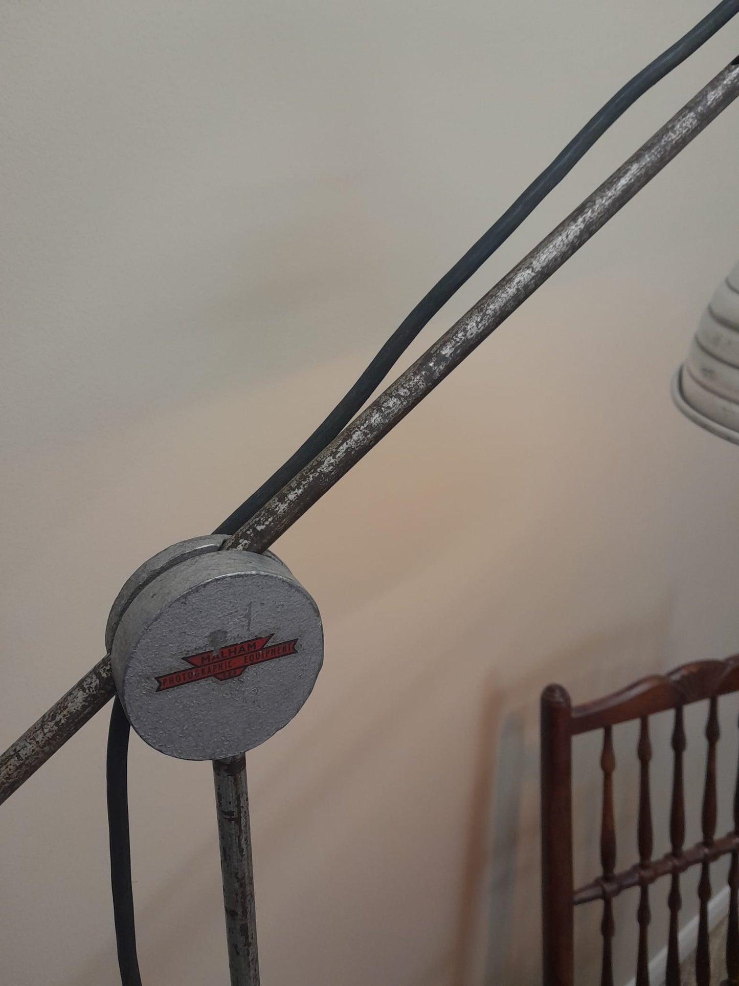 Vintage mid-century 1950s Malham photography lamp