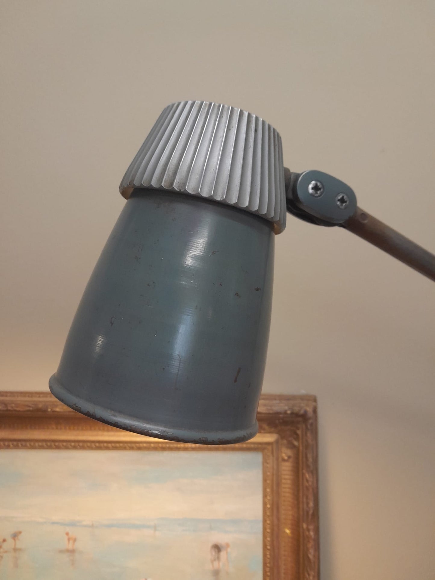 Vintage 1960s Lo-Vo-Lite machinist's lamp