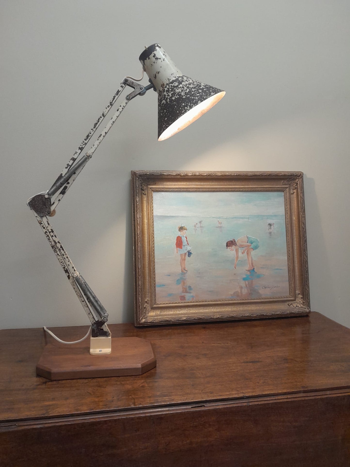 Vintage 1960s Danish HCF anglepoise lamp