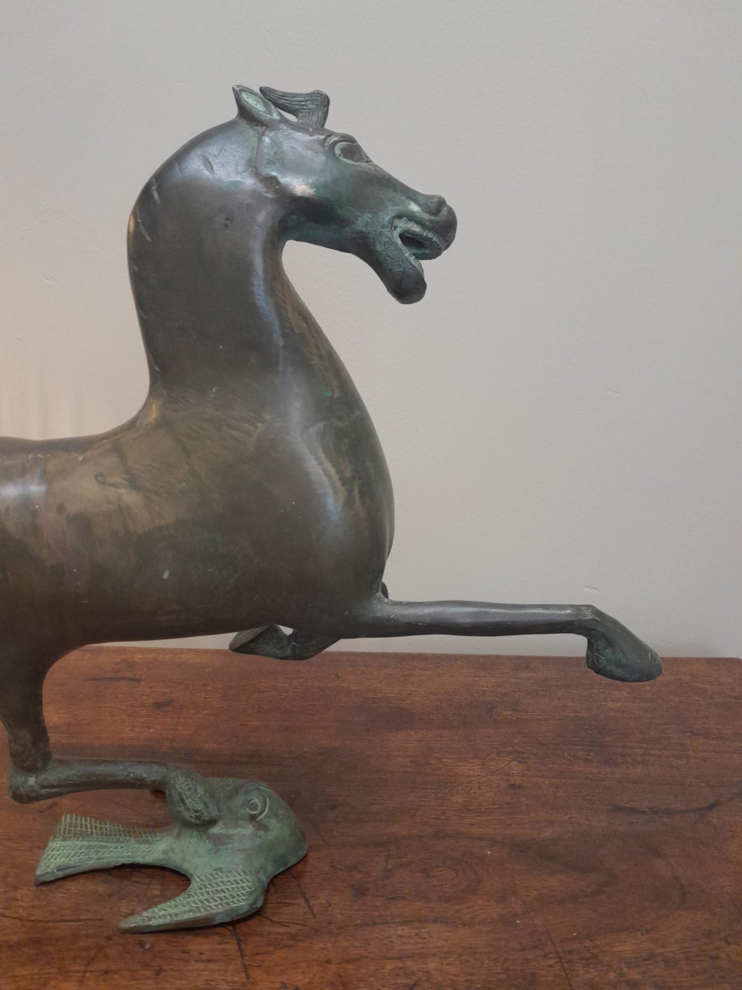 'The Flying Horse of Ganzu' bronze figure