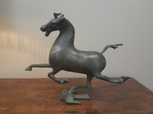 'The Flying Horse of Ganzu' bronze figure