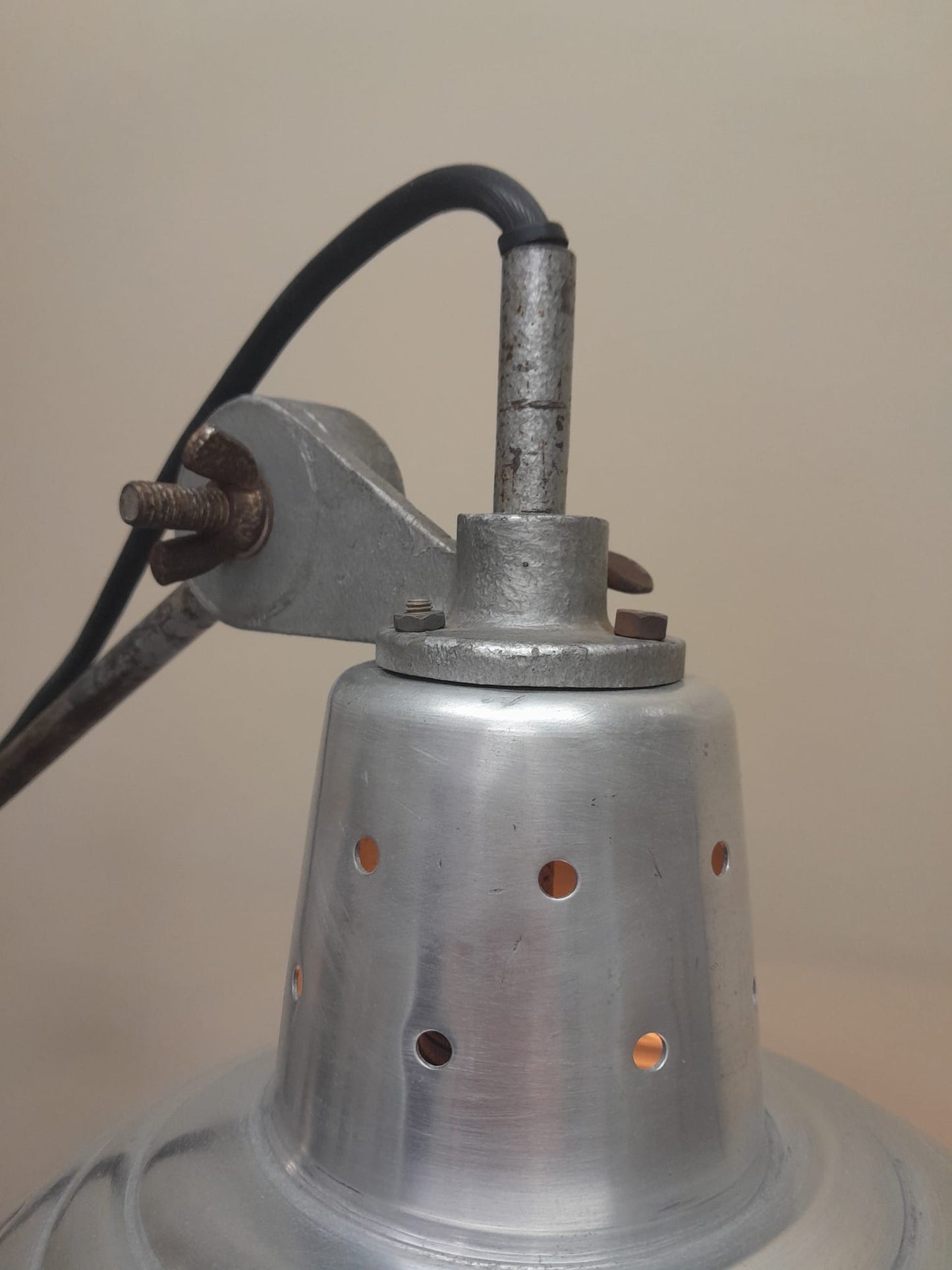 Vintage mid-century 1950s Malham photography lamp