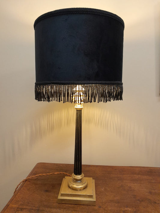 Antique Corinthian column table lamp