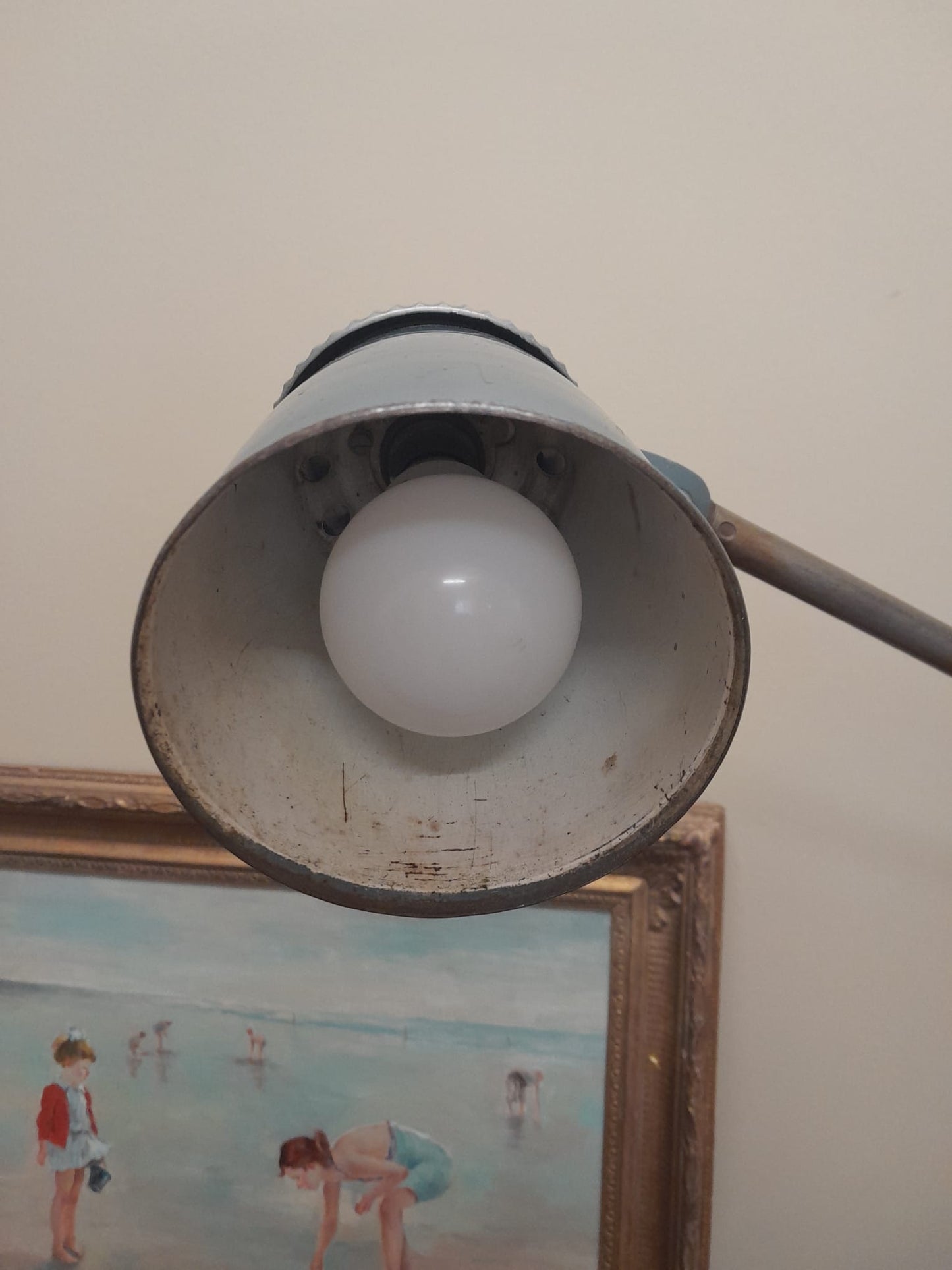 Vintage 1960s Lo-Vo-Lite machinist's lamp